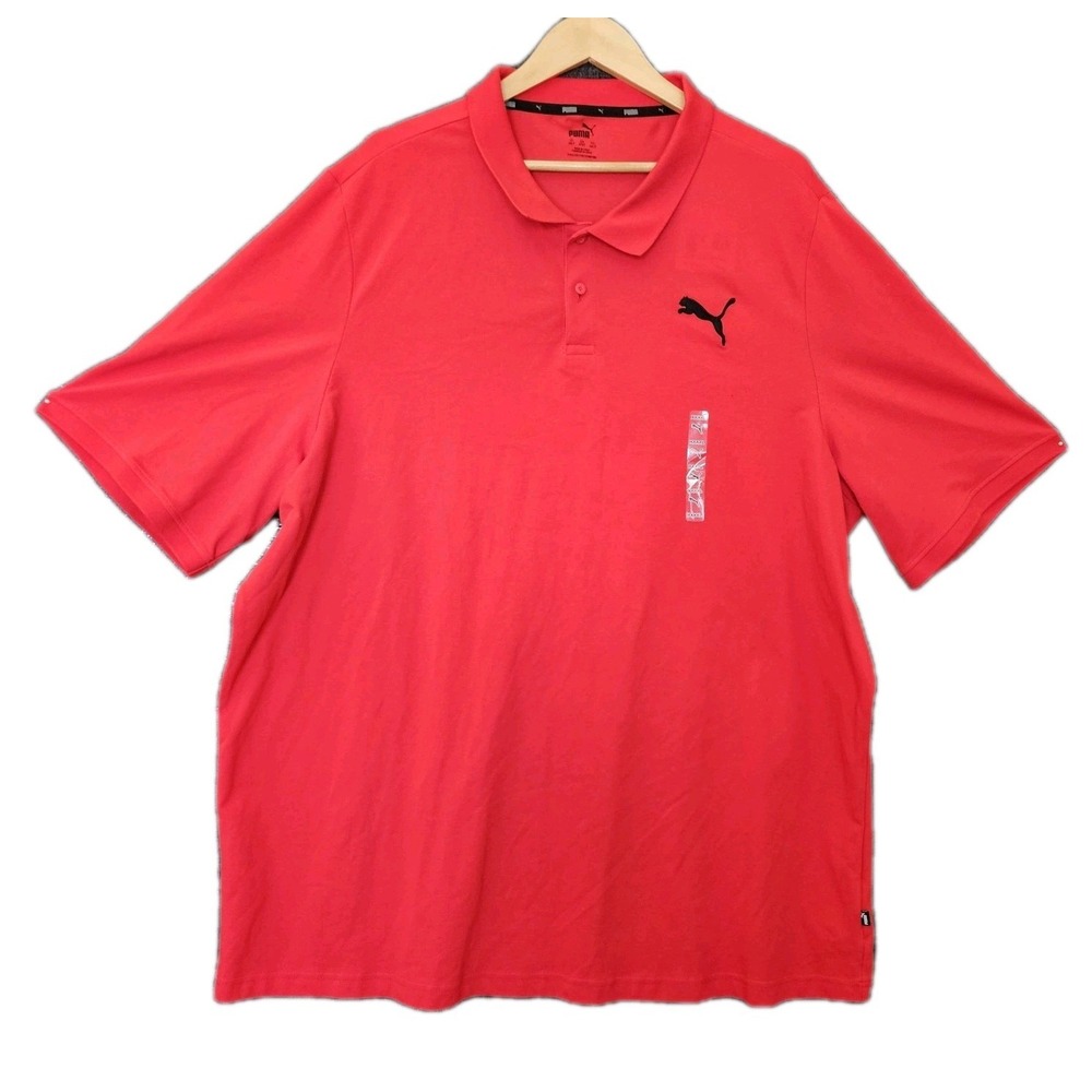 NWT PUMA Polo 4XL RED  Polo Shirt Essentials